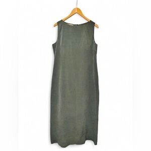 Vintage Laura Ashley 100% Silk Dress Minimalist Slip Midi Cottagecore Luxury